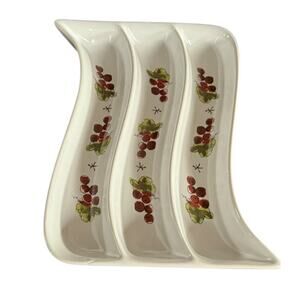 Olive Pickle Grape Serving Dish Salad California Pottery Julia Junkin Design‎